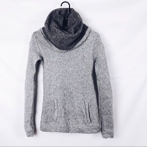 J. Crew XS Cowl Neck Grey Marled Sweater XS.